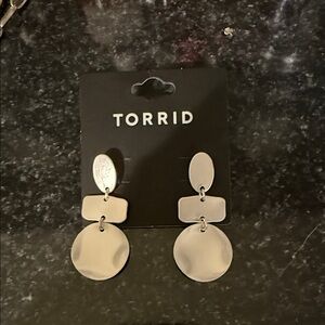 Torrid Chic Silver Geometric Earrings
